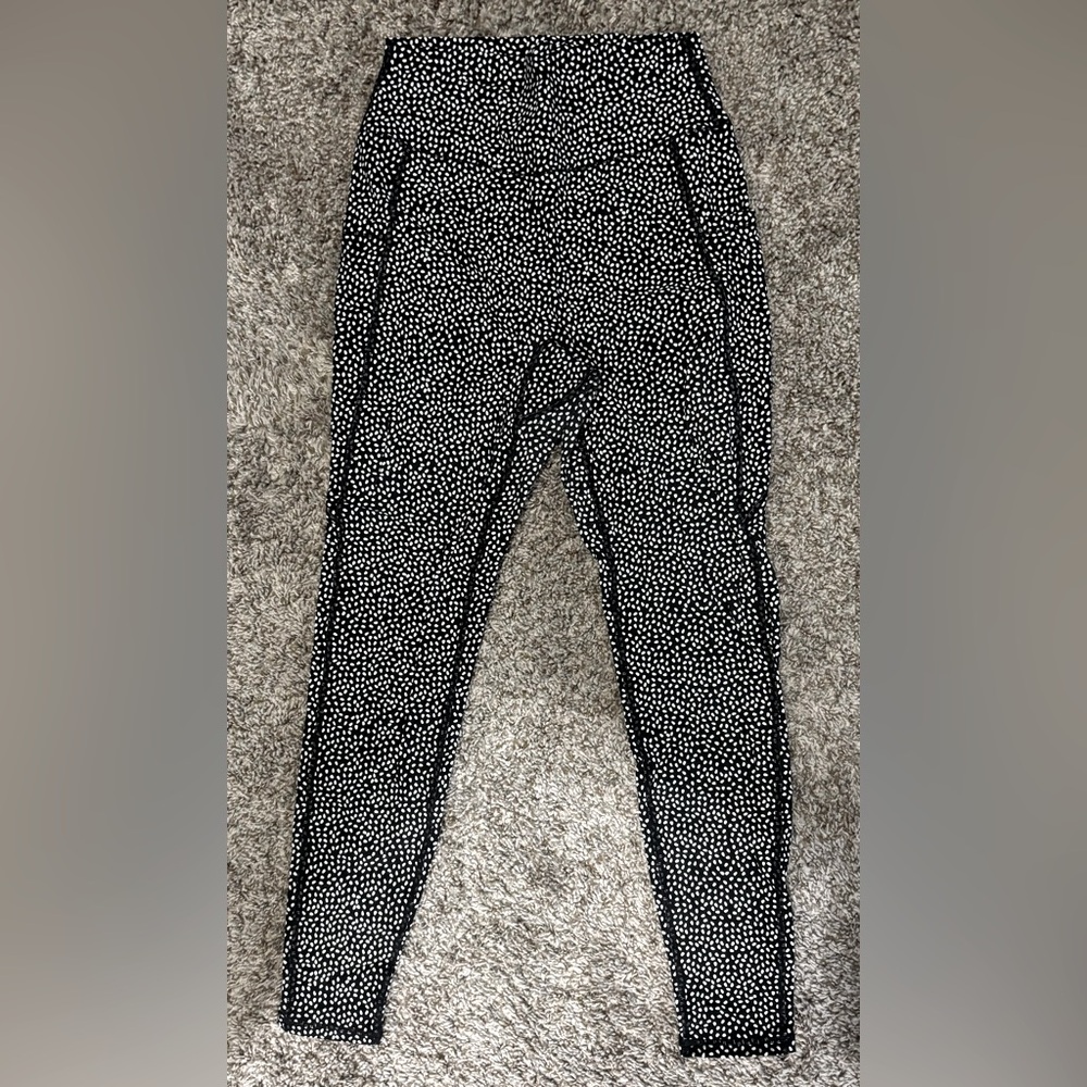 Buffbunny Rosa Pocket Legging, Size M — Black Bossy Print